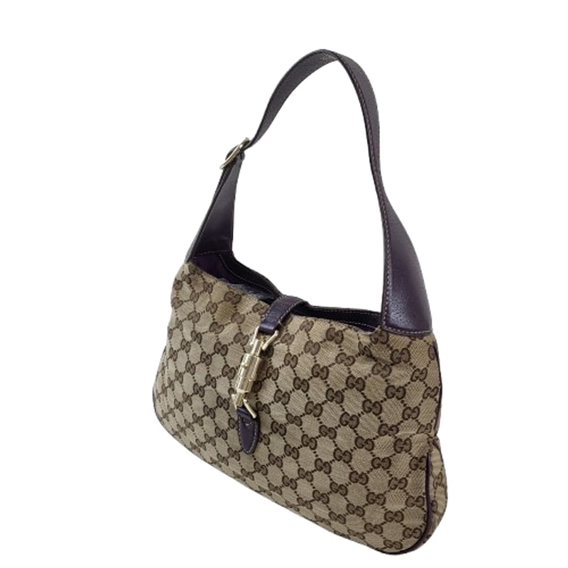 정품 구찌 프리-오운드 GG 로고 자가드 재키 호보백 상품이미지4