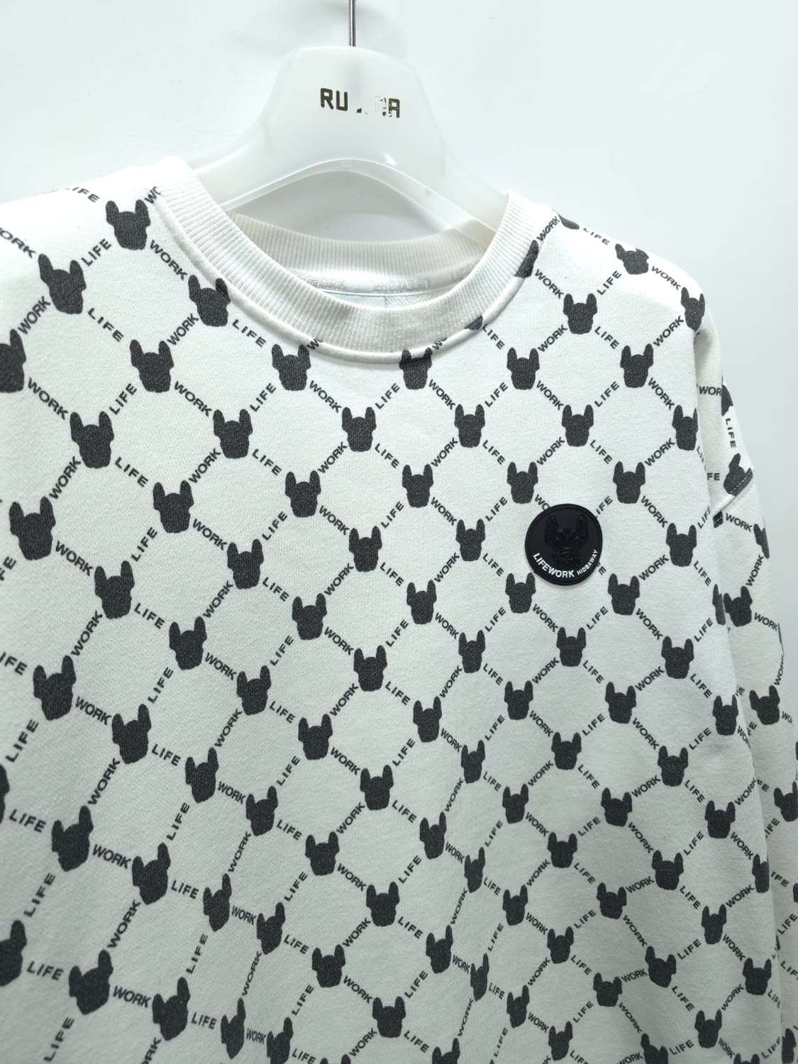 라이프워크(LIFE WORK) 불독 레터링 맨투맨 (55~66) 상품이미지5