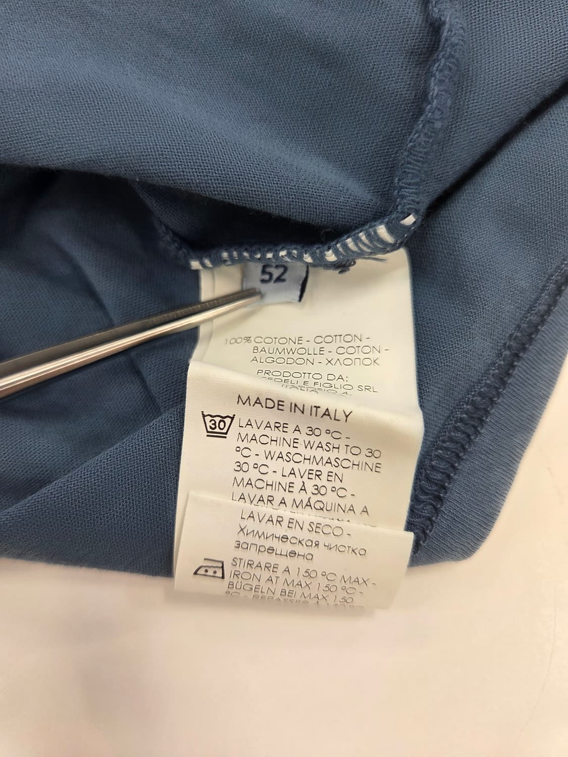 52 FEDELI 페델리 워싱 남성 반팔 상품이미지5