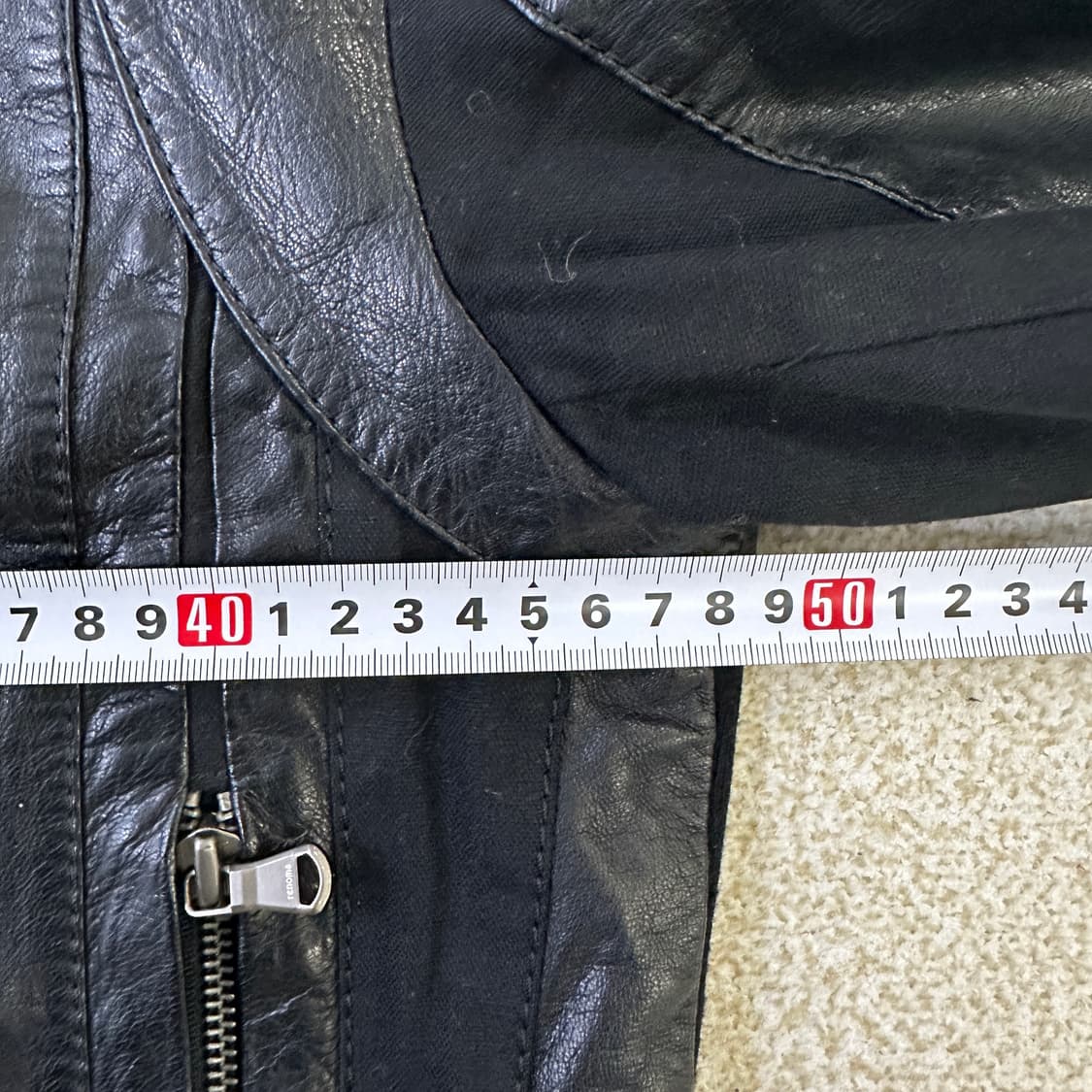 100 레노마 염소가죽 라이더 자켓 0324D 상품이미지6