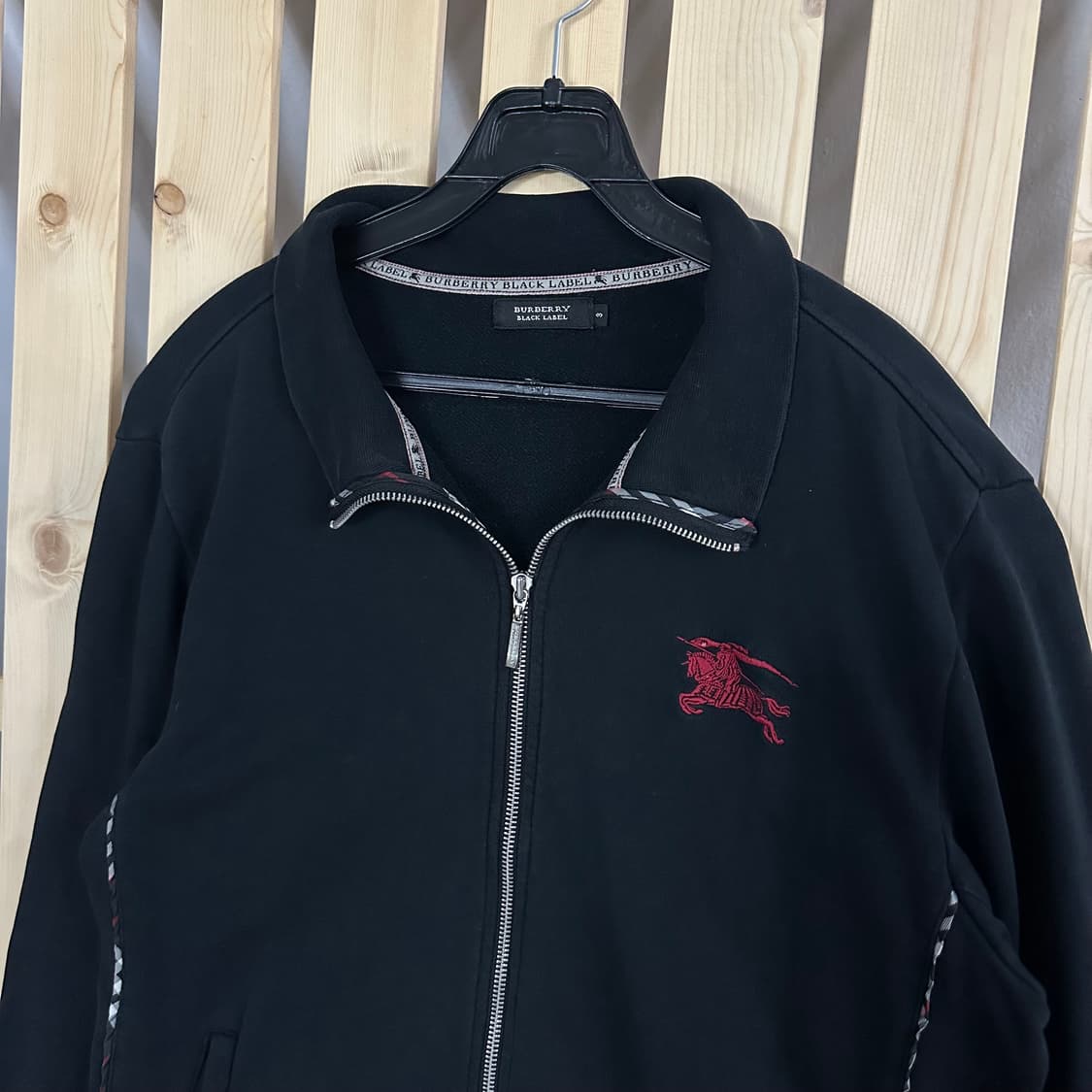 (M) 버버리 블랙라벨 코튼 트랙자켓 져지 집업 상품이미지4