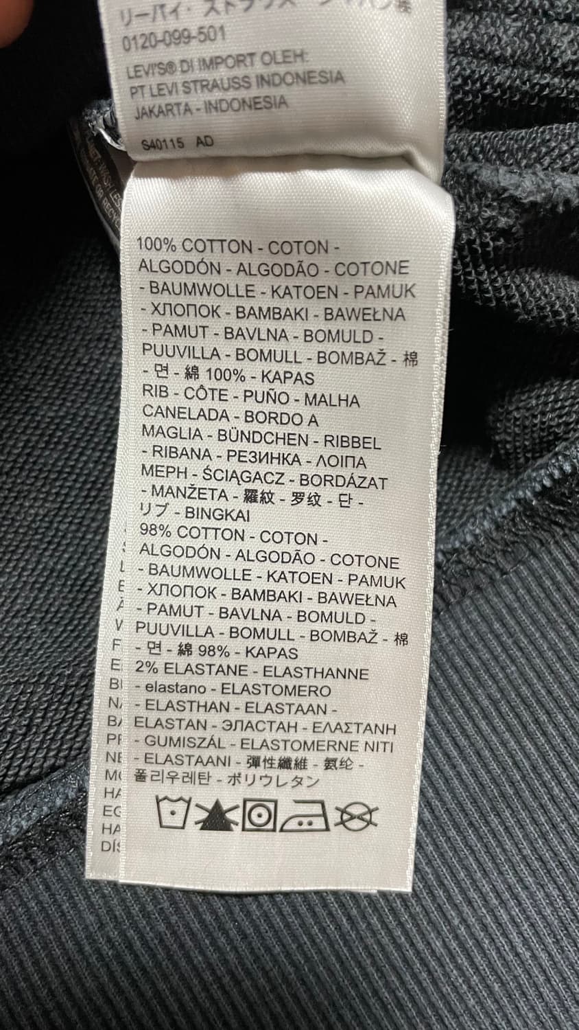 00s 빈티지 워크웨어 Y2K리바이스 레드 블랙 빈티지 워싱 후드티 M 상품이미지10