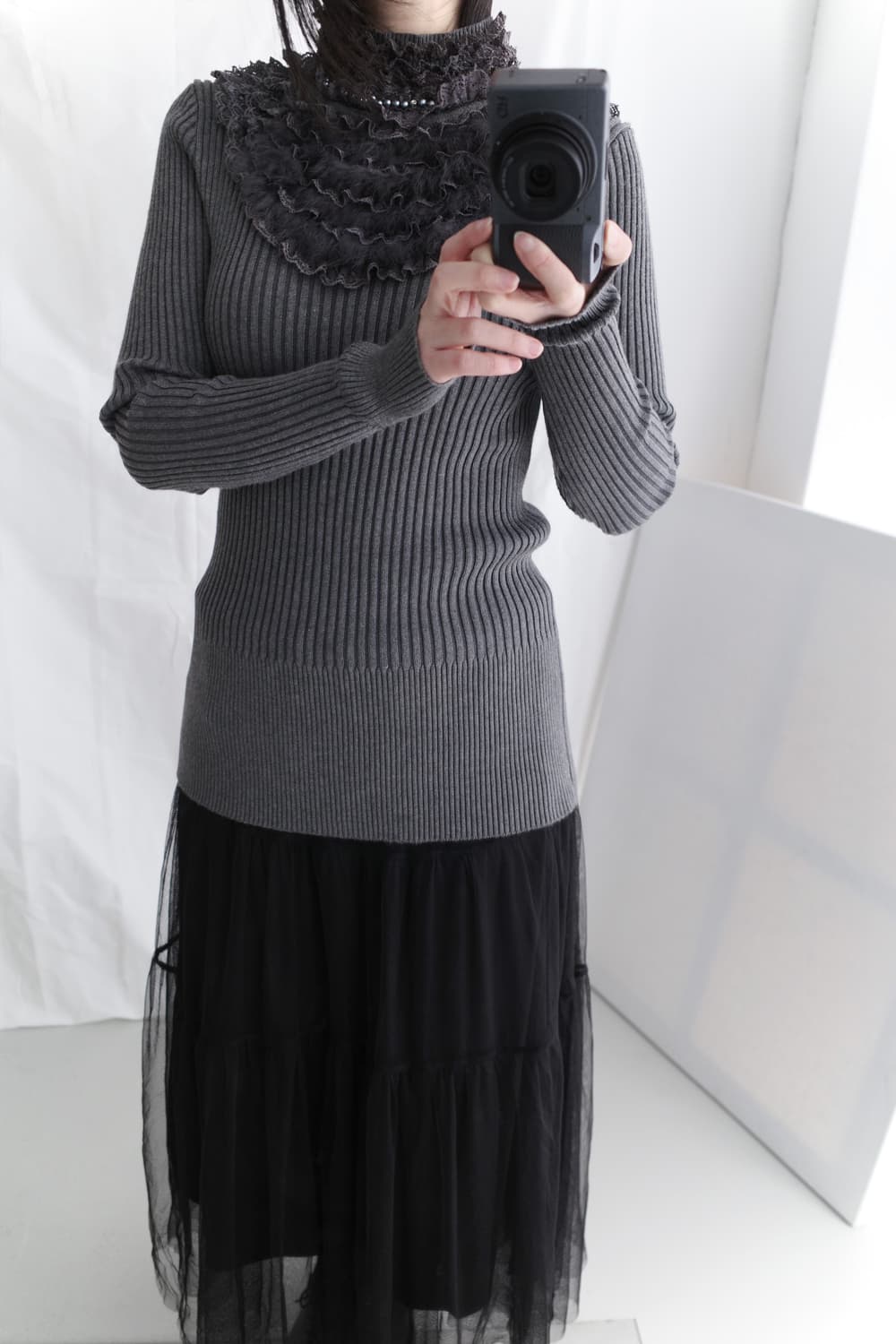 fur frill knit 상품이미지4