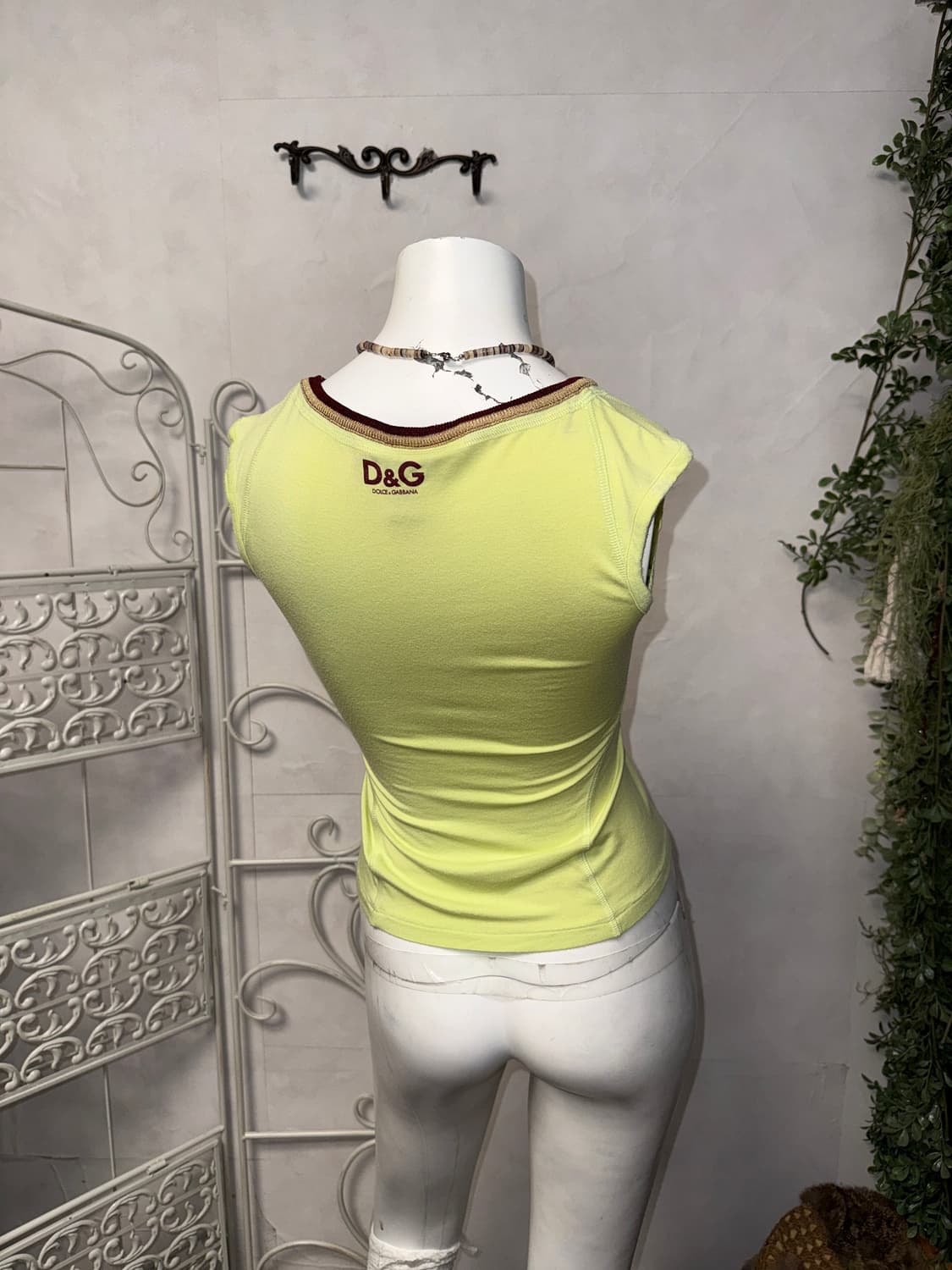 Dolce & Gabbana lime graphic sleeveless 상품이미지3