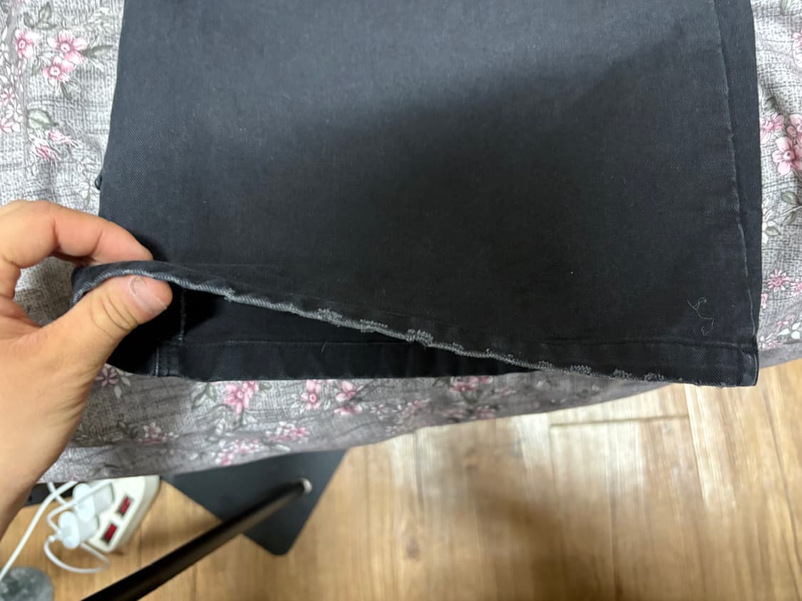 3) 폴리테루 플뢰르 팬츠 워시드 블랙 판매해요. 상품이미지4