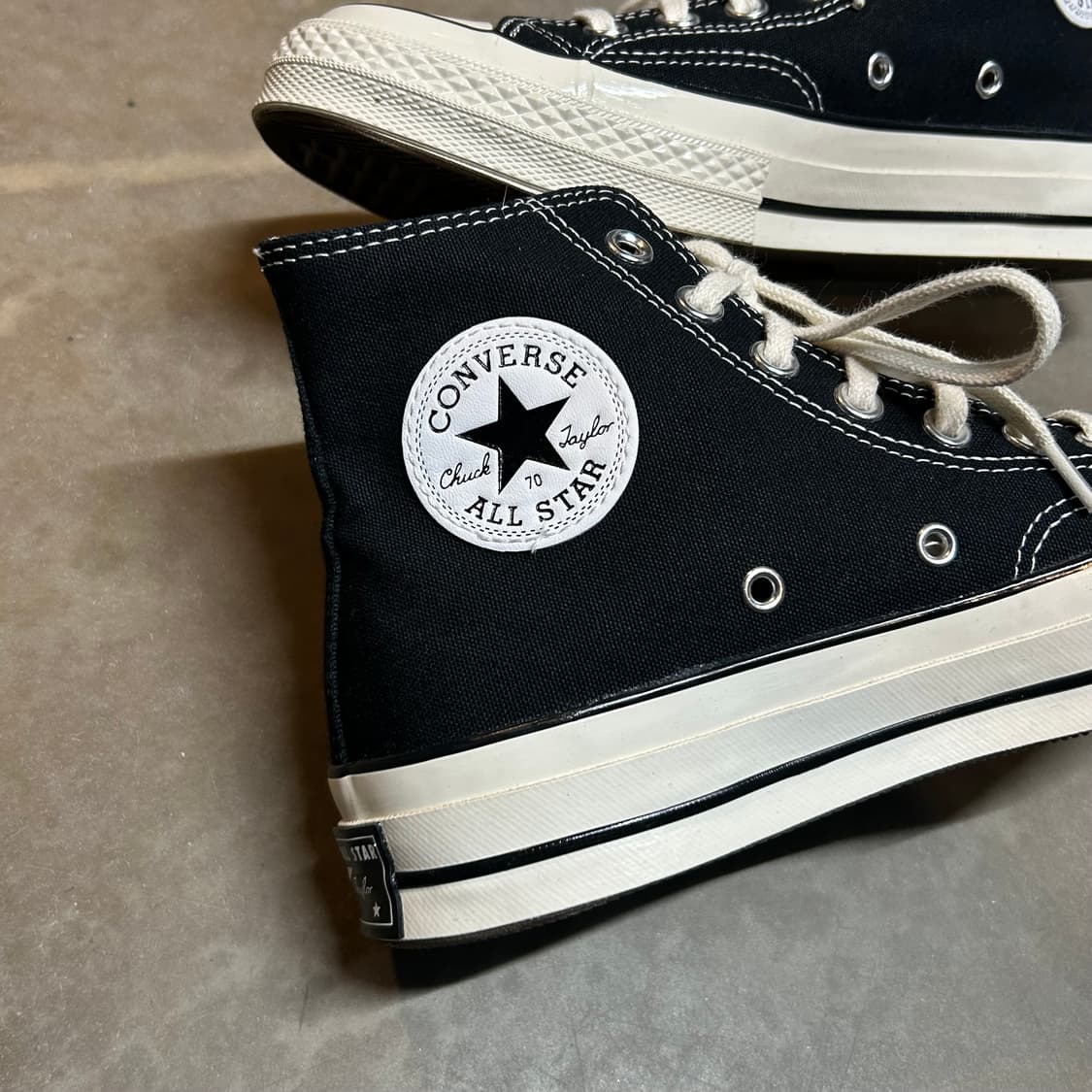 255) 컨버스 척테일러 척 70 블랙 신발 스니커즈 새상품급 상품이미지2