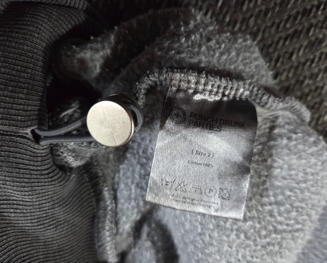 펀치드렁크파티즈 피그먼트 워싱 후드 스웨트셔츠 상품이미지6