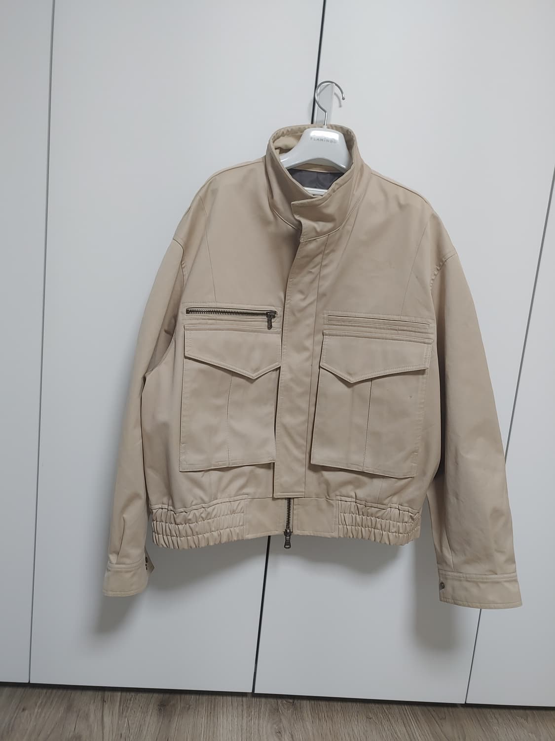 엘무드 오버핏 트러커 베이지 48(L)사이즈 상품이미지1