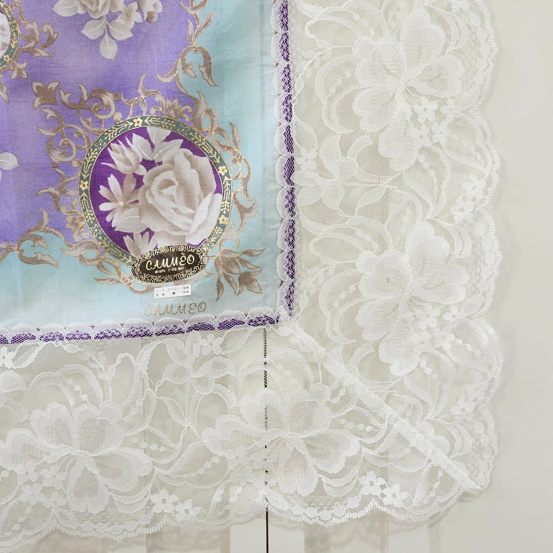 카메오(CAMEO) 레이스 프레임 플라워 스카프 상품이미지4