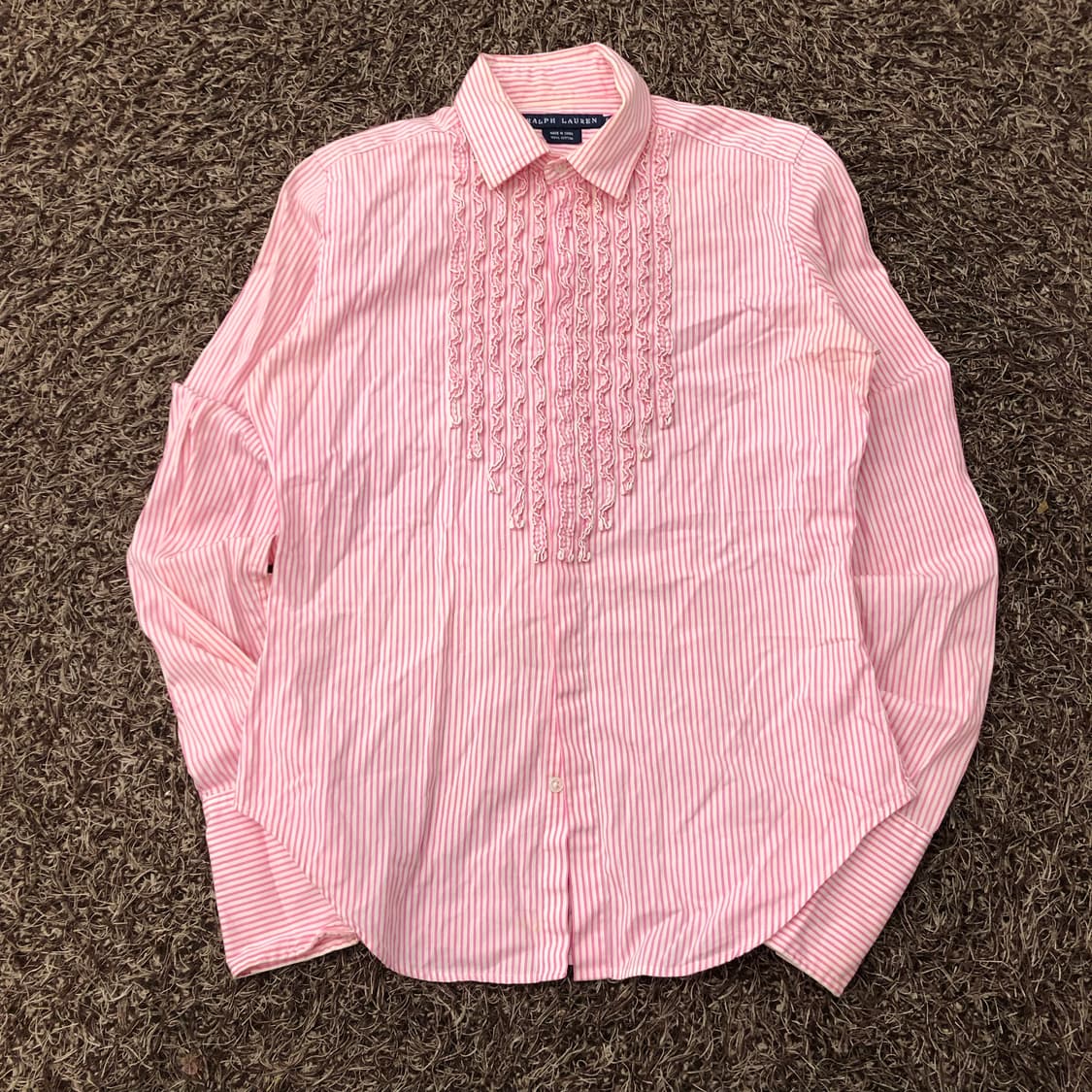 6 폴로 랄프로렌 핑크 스트라이프 셔츠 상품이미지1