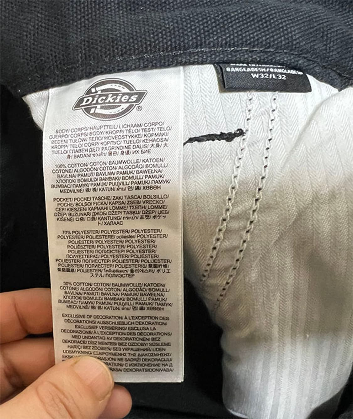 디키즈 캔버스 더블니 카고 팬츠 겨울 캐주얼 스트릿 L 32 상품이미지4