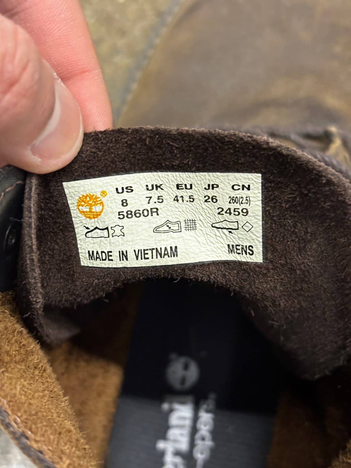 팀버랜드 빈티지 남성 가죽 부츠 260mm 상품이미지6