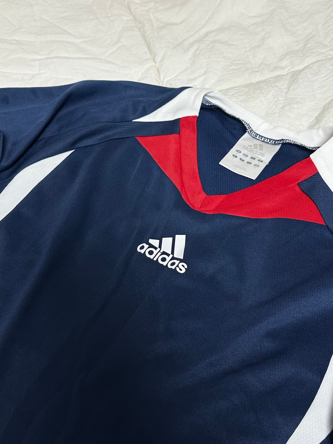 일본 아디다스 긴팔 웜업  센터 로고 긴팔 라지 상품이미지3