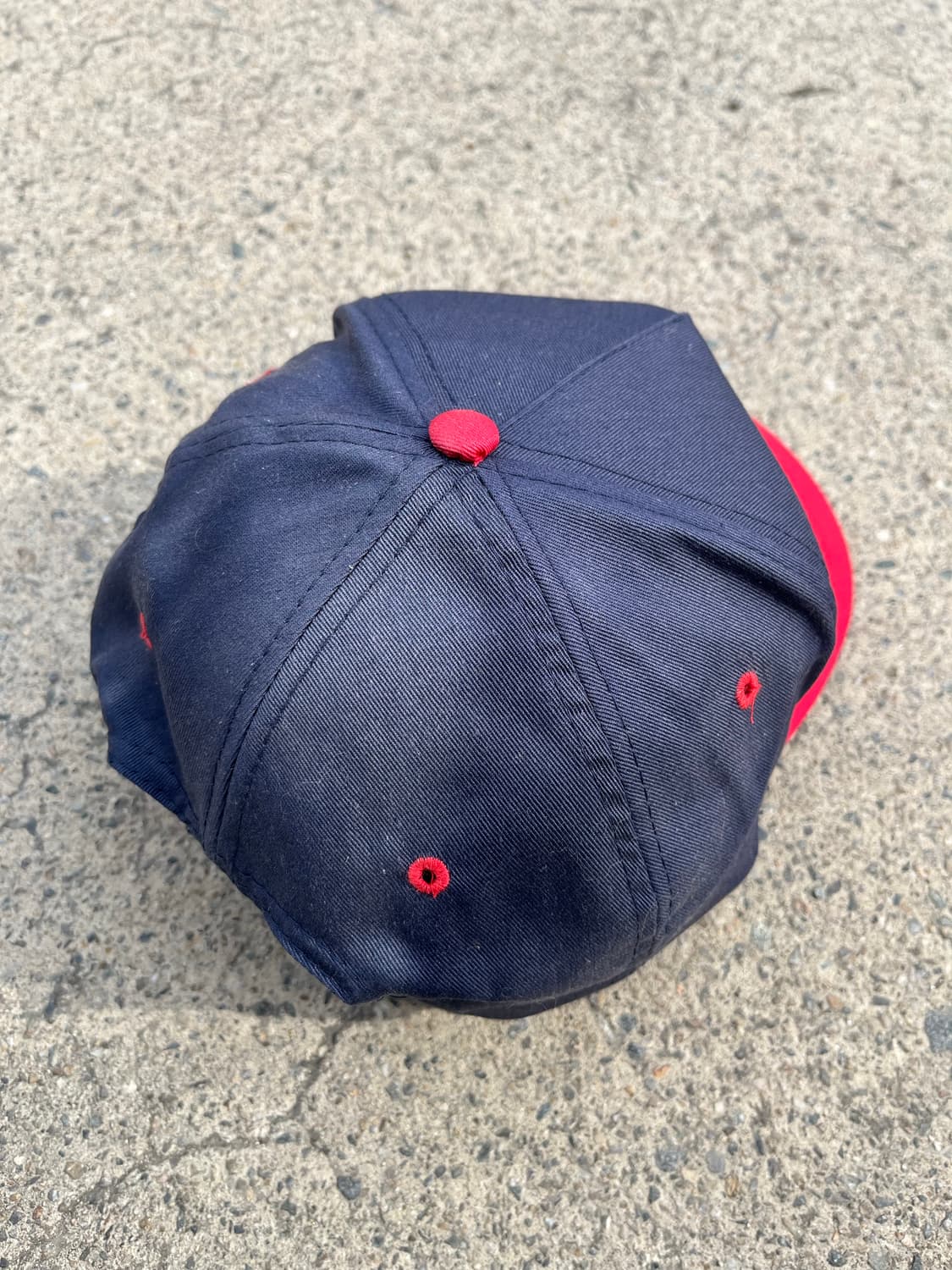 빈티지 투톤 볼캡 자수 선페이드 상품이미지3