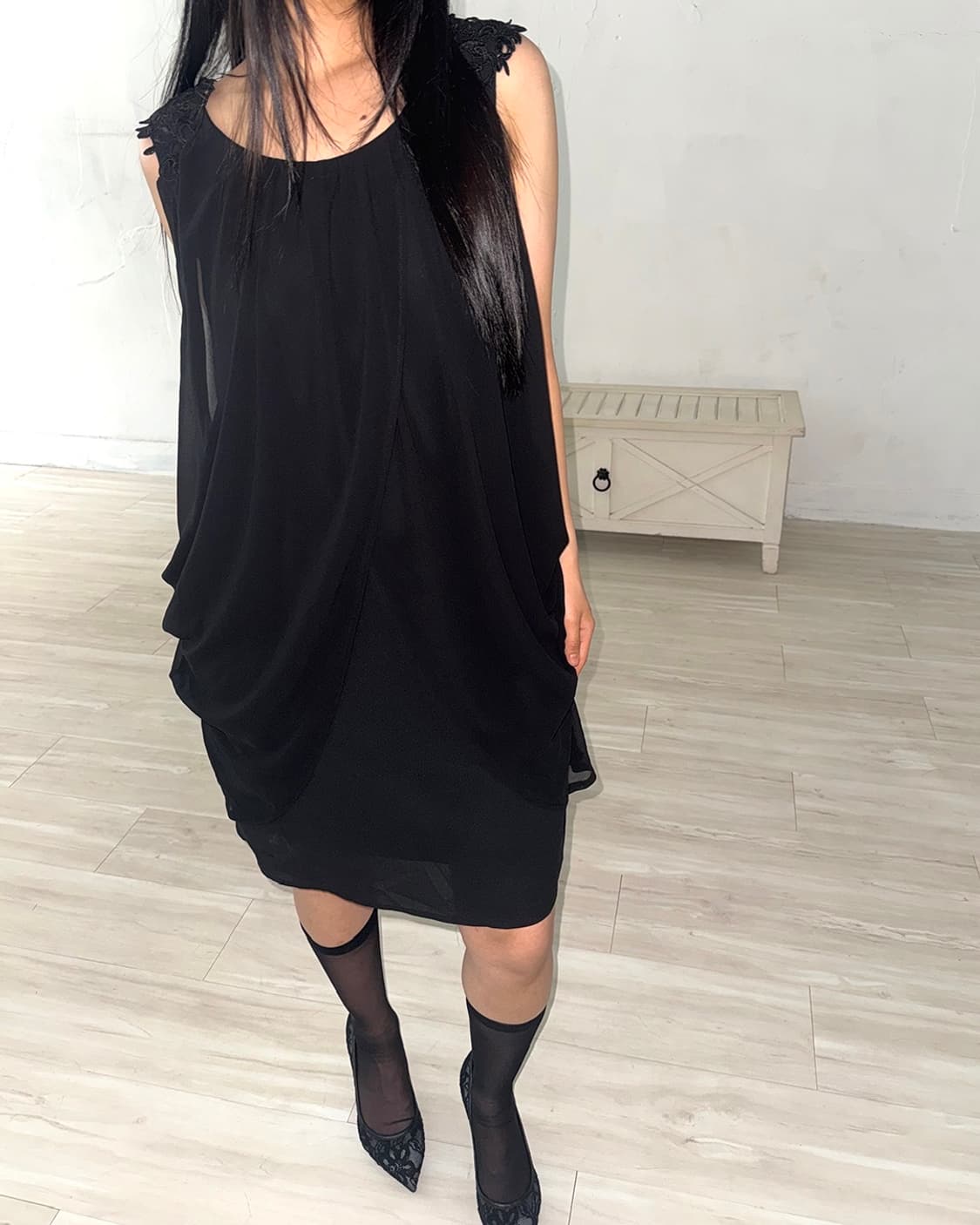 Multi-Styling Chiffon Layered Dress 상품이미지6