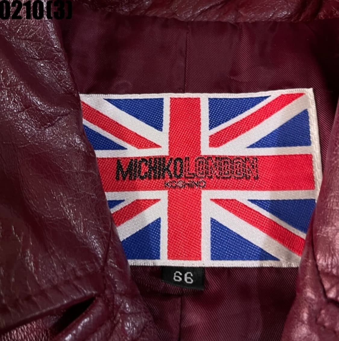 미치코 런던 가죽 코트 상품이미지3