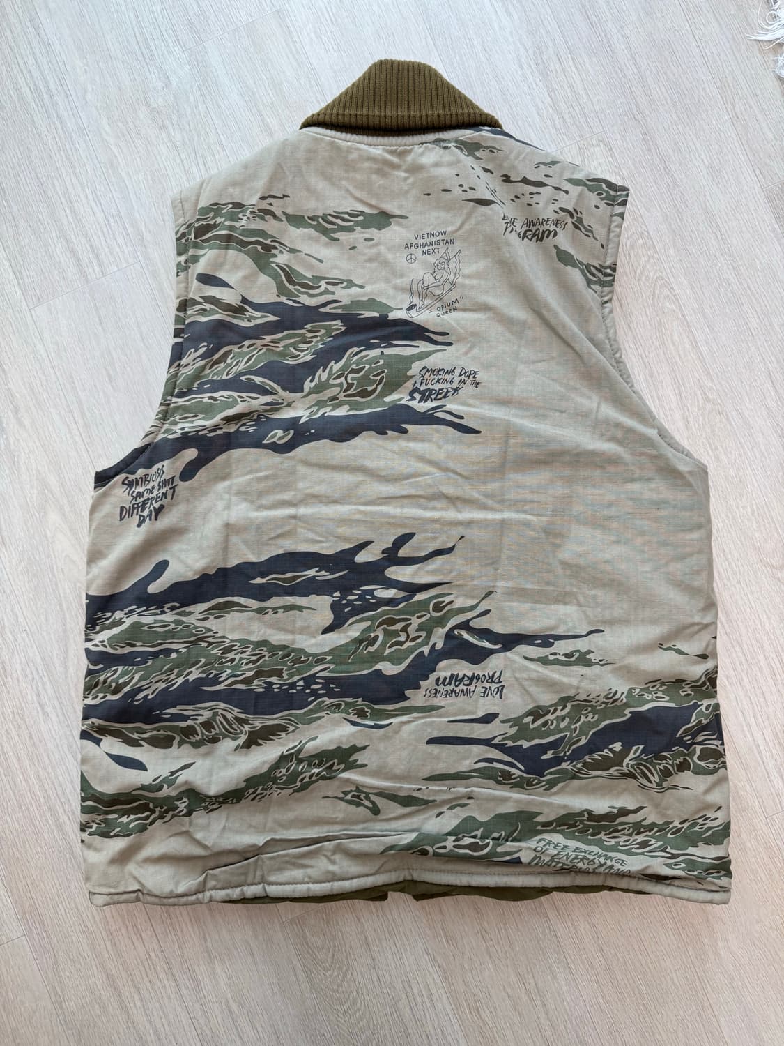 2010 F/W FUCT 퍽트 타이거 카모 베스트 L 상품이미지2