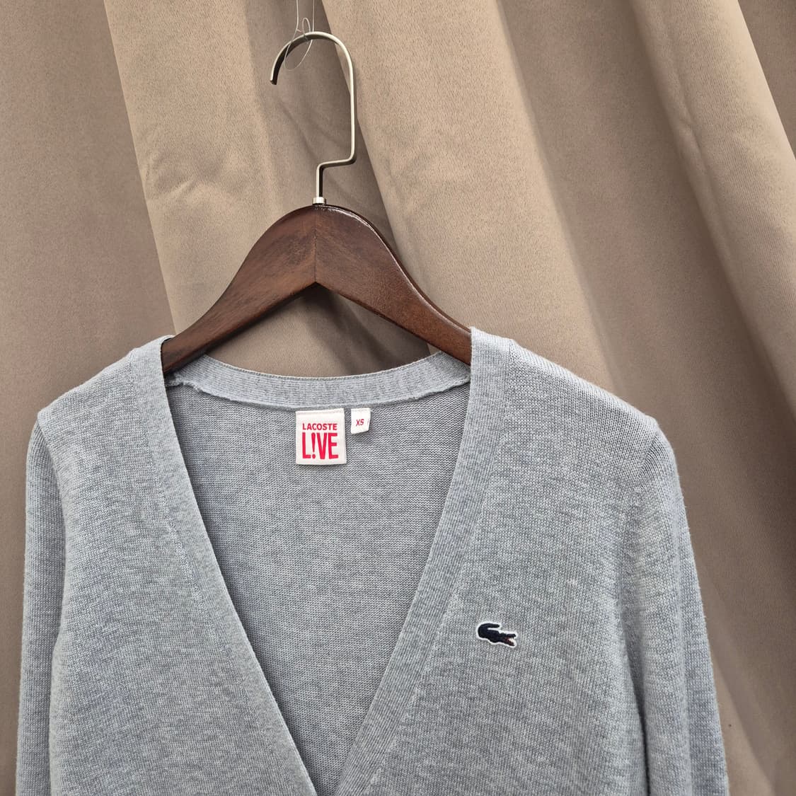 라코스테 코튼 가디건 XS 상품이미지2