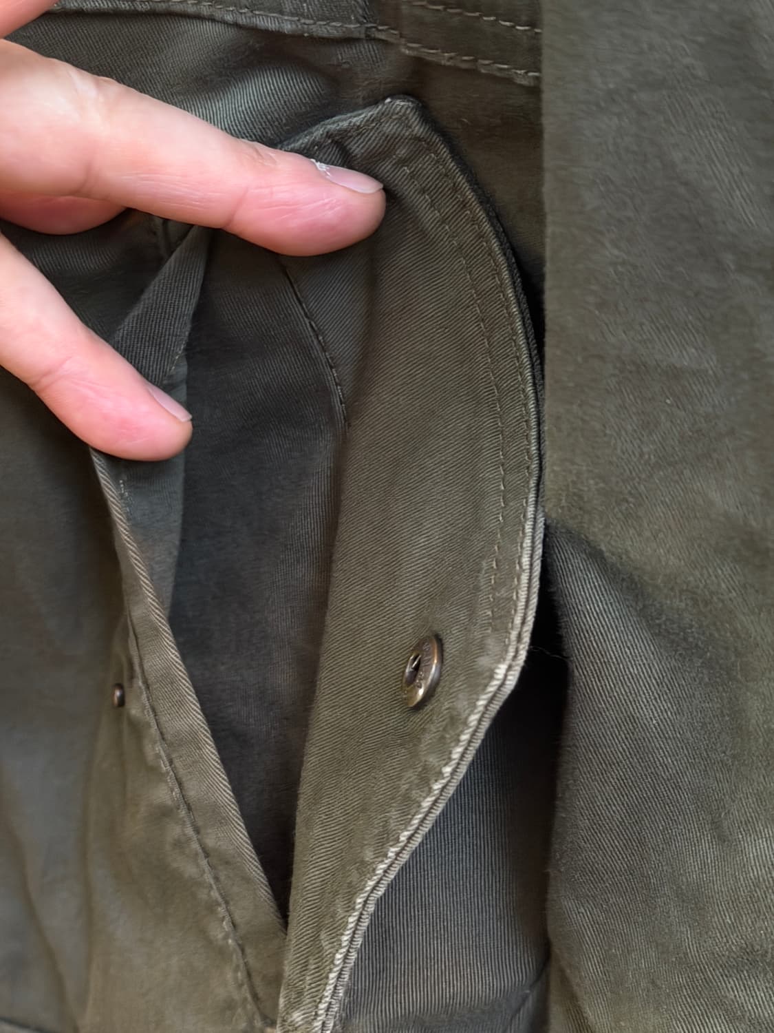 Rocky 유틸리티 카키 하이넥 크롭 워크 자켓 M 상품이미지5