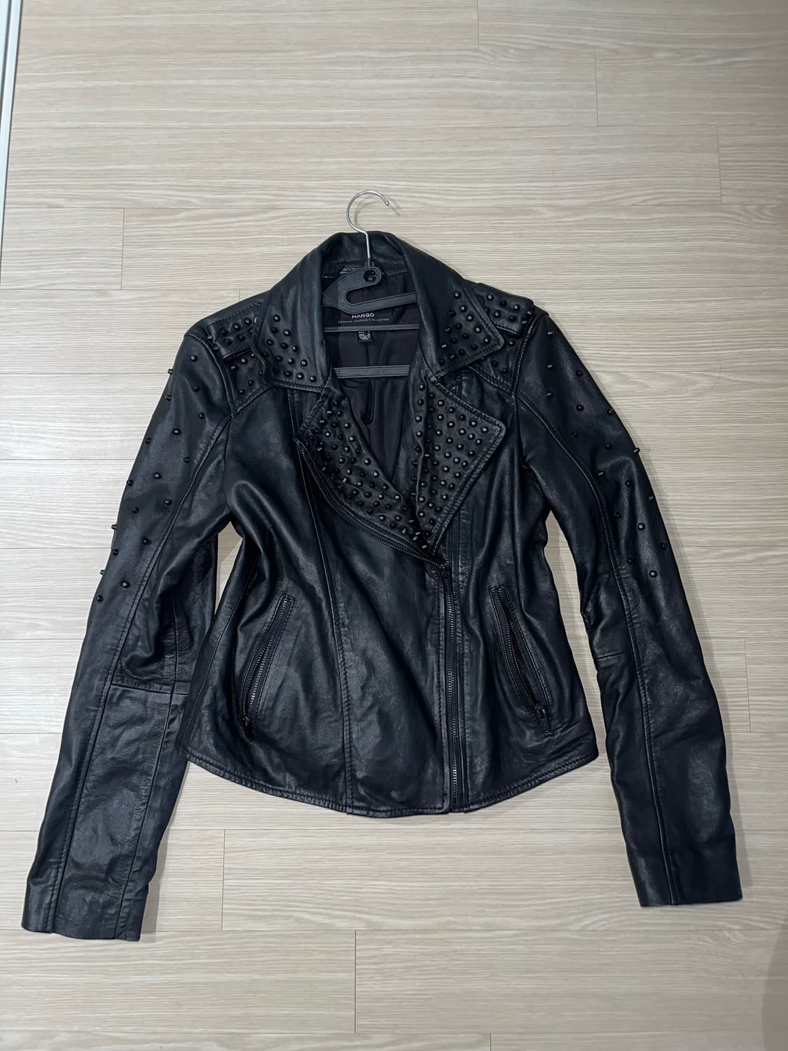 락시크 스터드 가죽자켓 상품이미지1