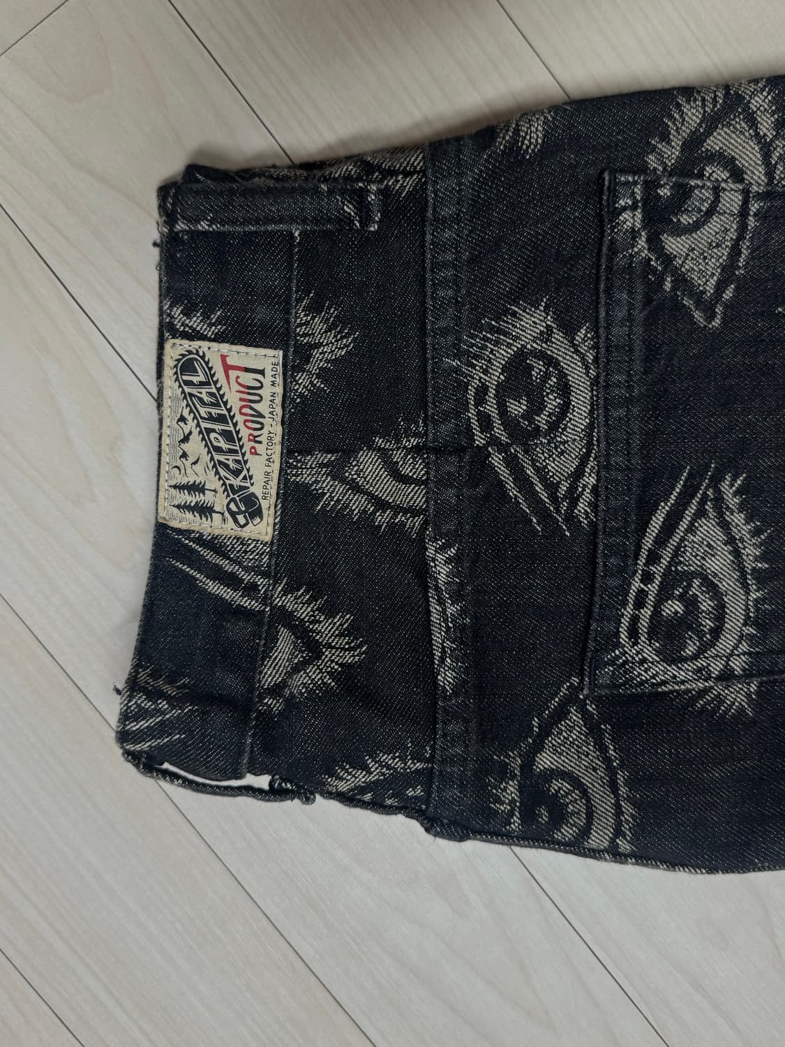 캐피탈 12온즈 스피크이지 데님 5P 오카벨보 블랙 Kapital 상품이미지4