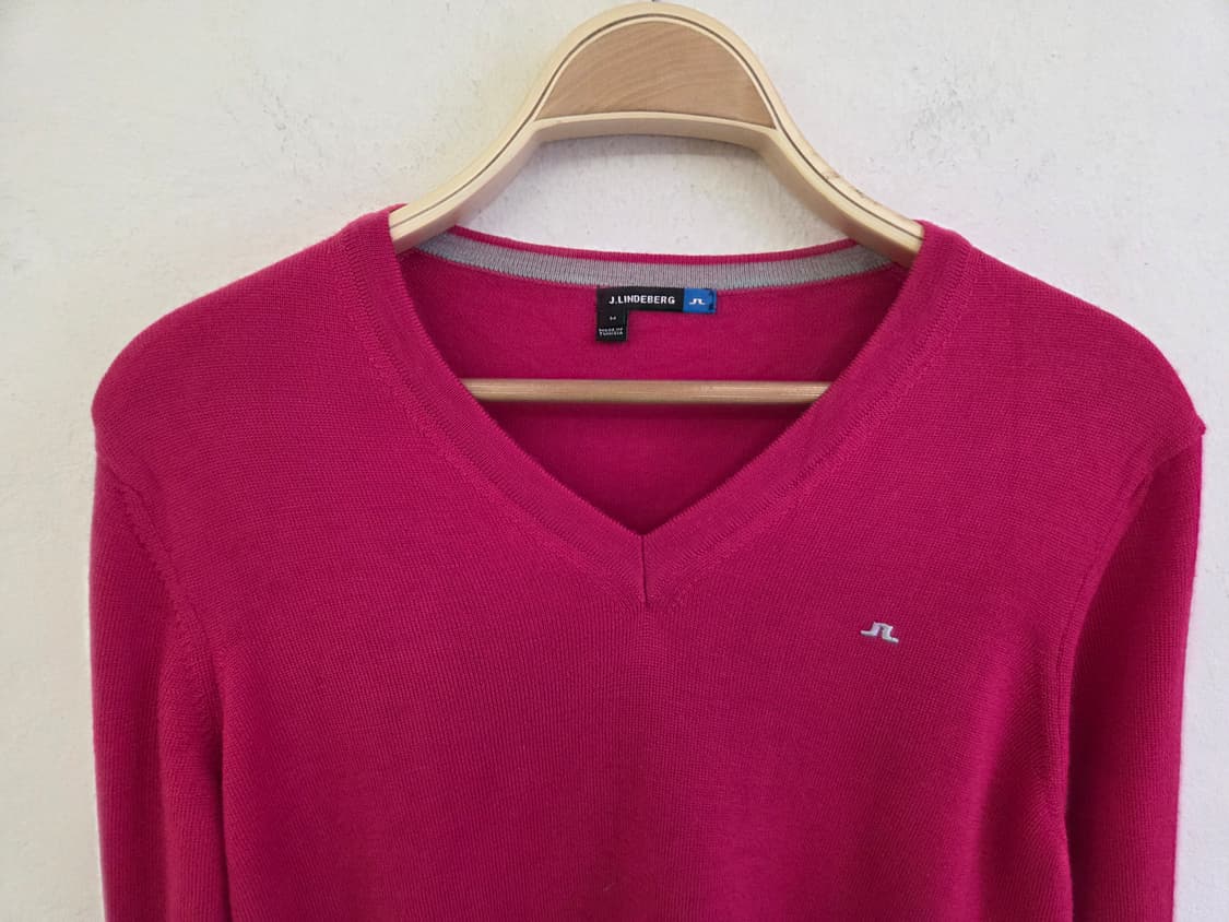 제이린더버그 핑크 V넥 니트 M 상품이미지2