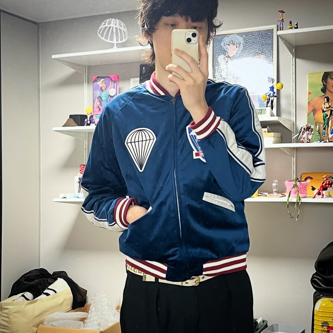 휴스턴 벨벳 수베니어 자수 자켓 상품이미지4