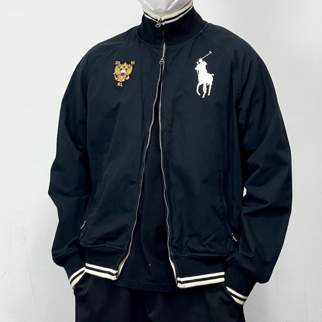 폴로랄프로렌 2010 빅포니 패치워크 투웨이 바시티  상품이미지1