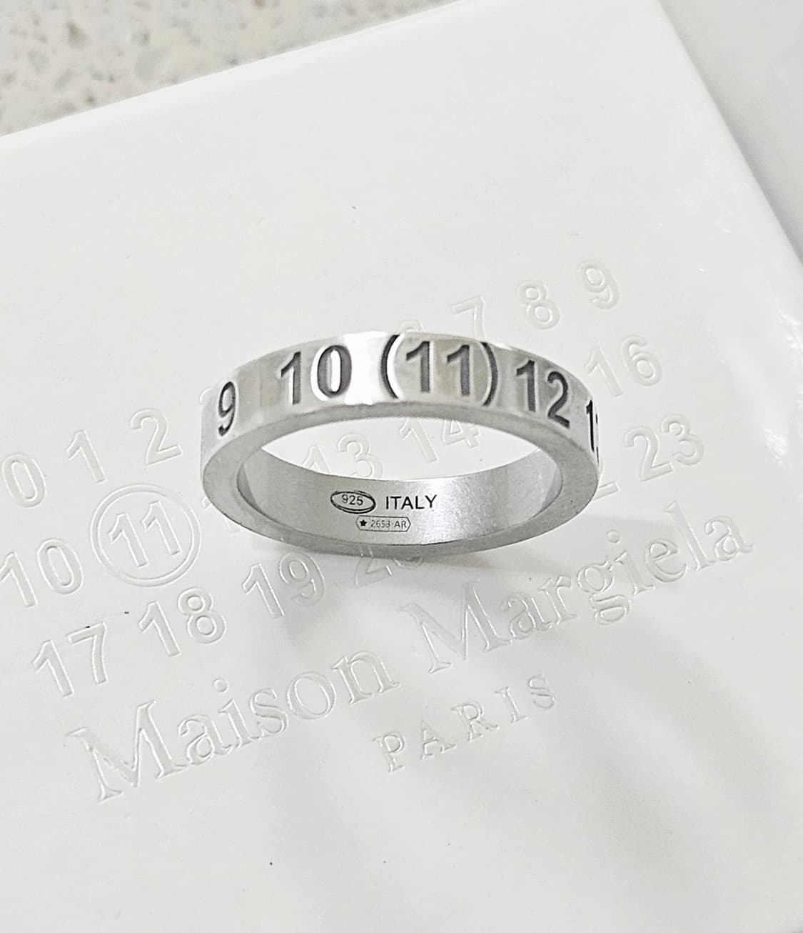 25FW 메종마르지엘라 뉴 메리컬 실버반지 국내 약 13.5호 [정품] 상품이미지1