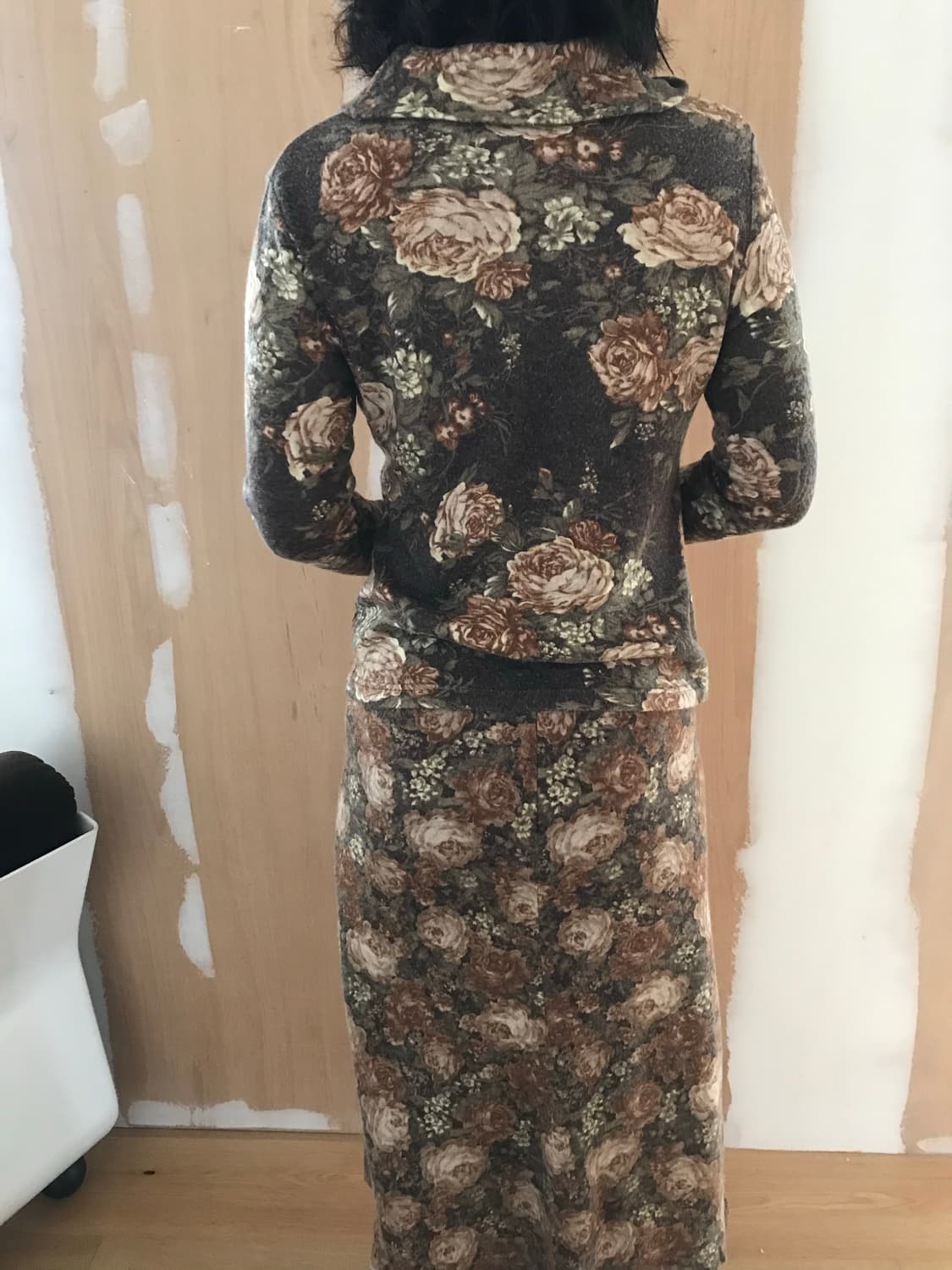 vintage flower pattern turtle neck top 상품이미지6