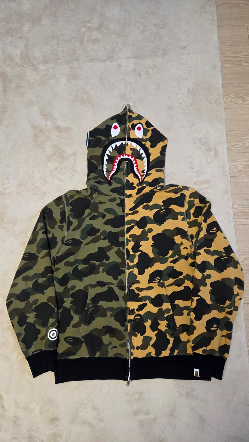 베이프 반반카모 샤크후드 2XL 상품이미지1