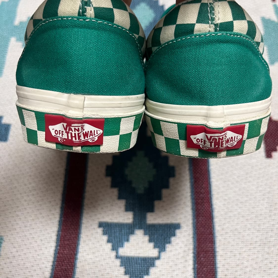 [265] Vans 반스 TM 사이드월 체커보드 슬립온 그린 상품이미지5