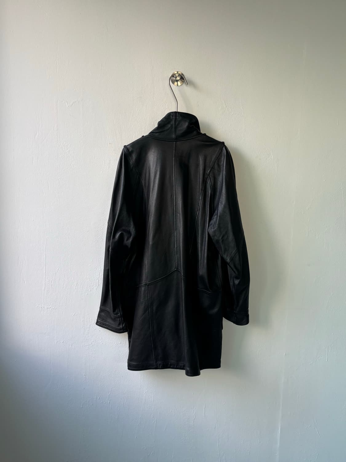 피에르 발망 아카이브 80’s 리버서블 자카드 레더 코트 상품이미지6