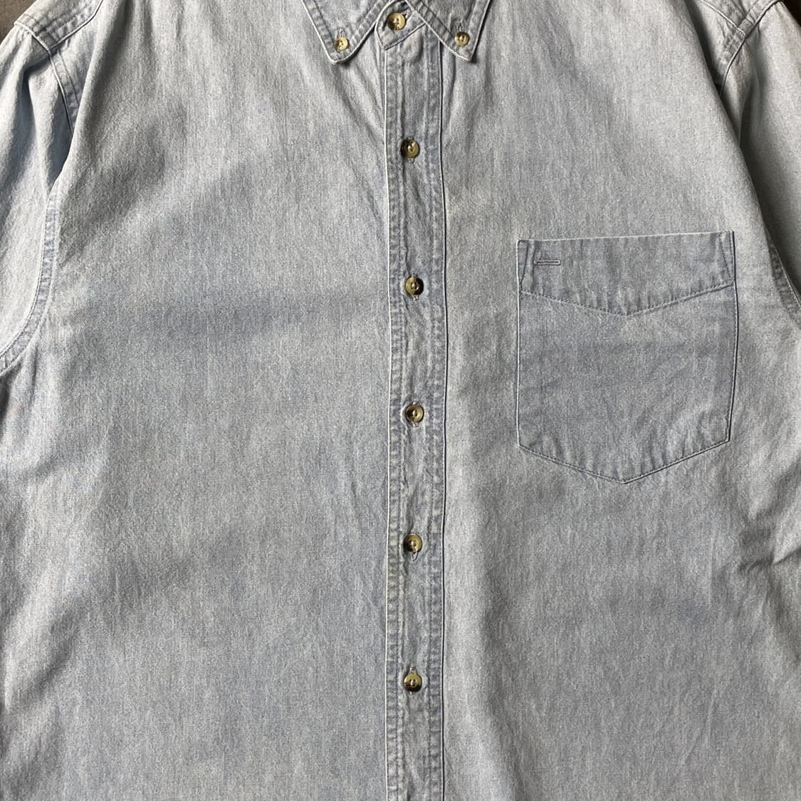 CACTUS 빈티지 다운버튼 코튼 데님 셔츠 A00688 상품이미지3