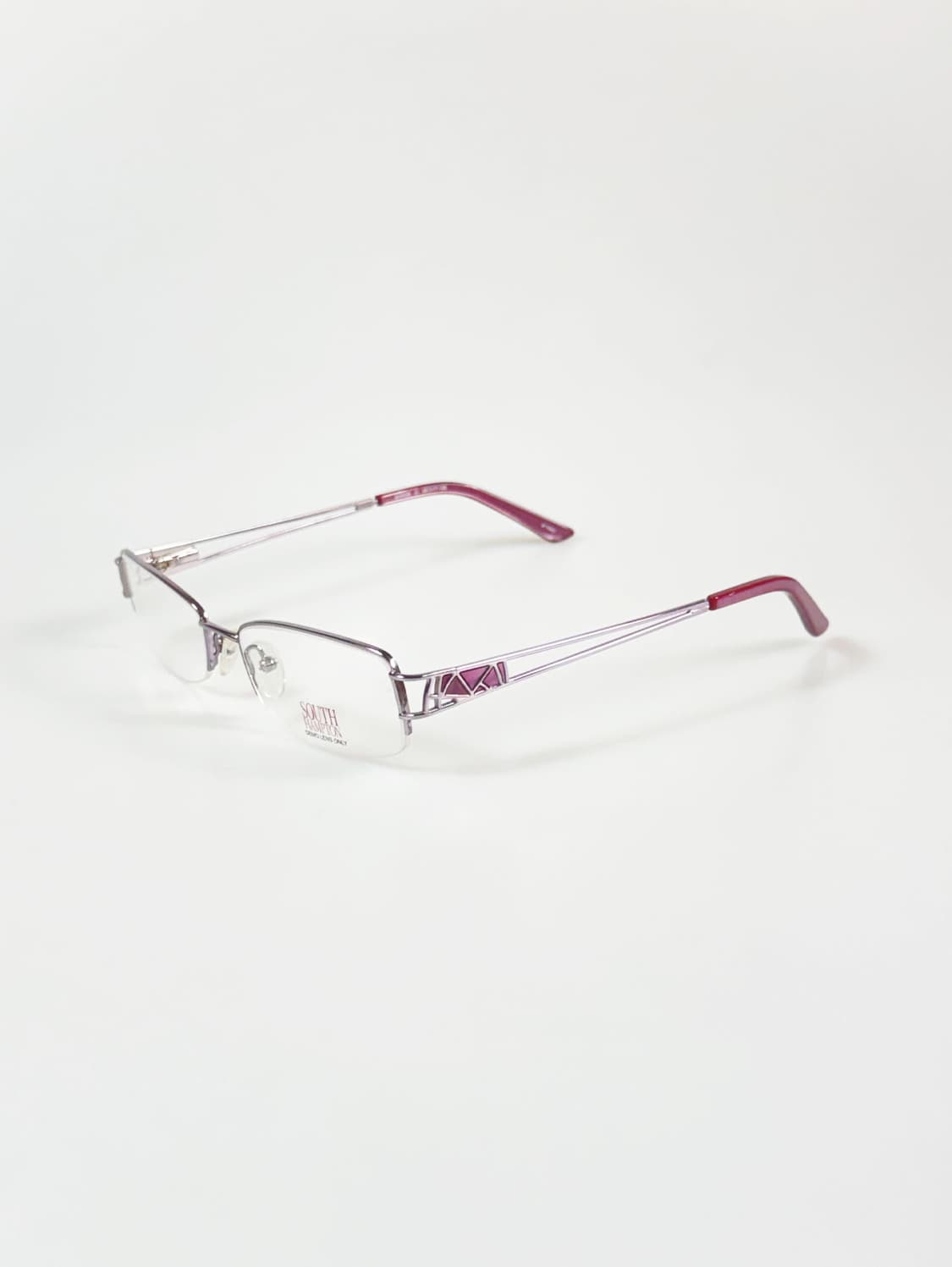 SOUTH HAMPTON 반무테 스퀘어 메탈 빈티지 안경 상품이미지3
