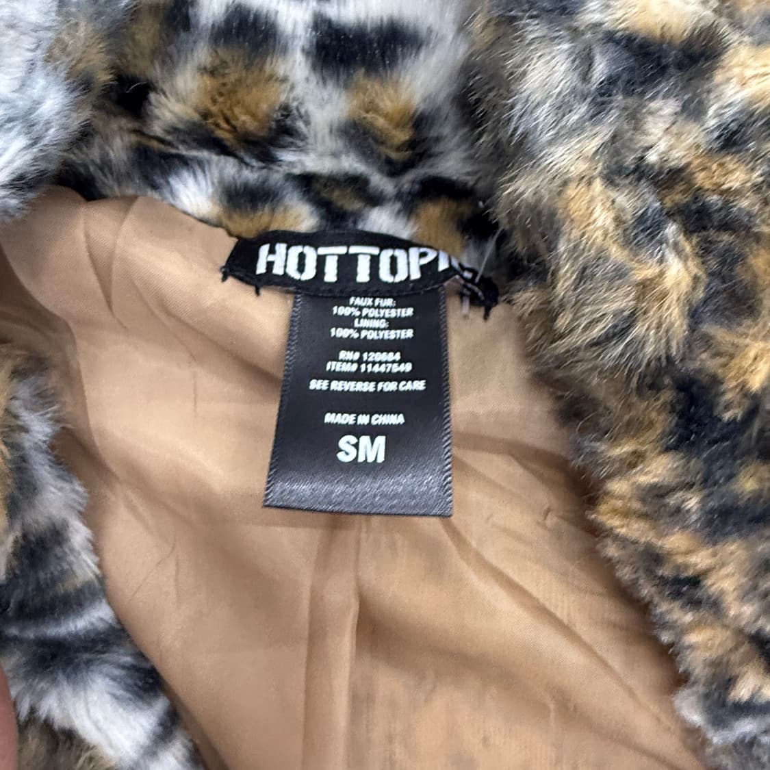 HOTTOPIC 호피무늬 퍼 자켓 상품이미지5