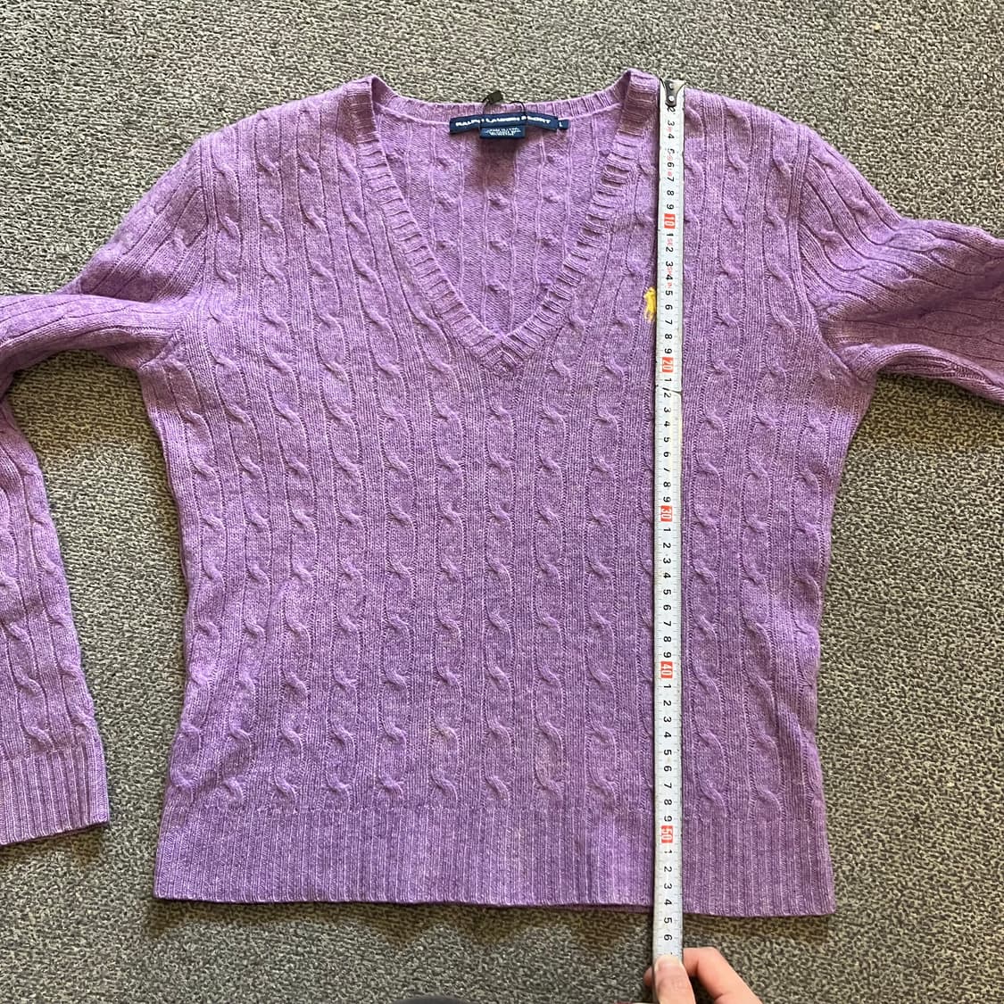 94 폴로 꽈배기 브이넥 니트 상품이미지6