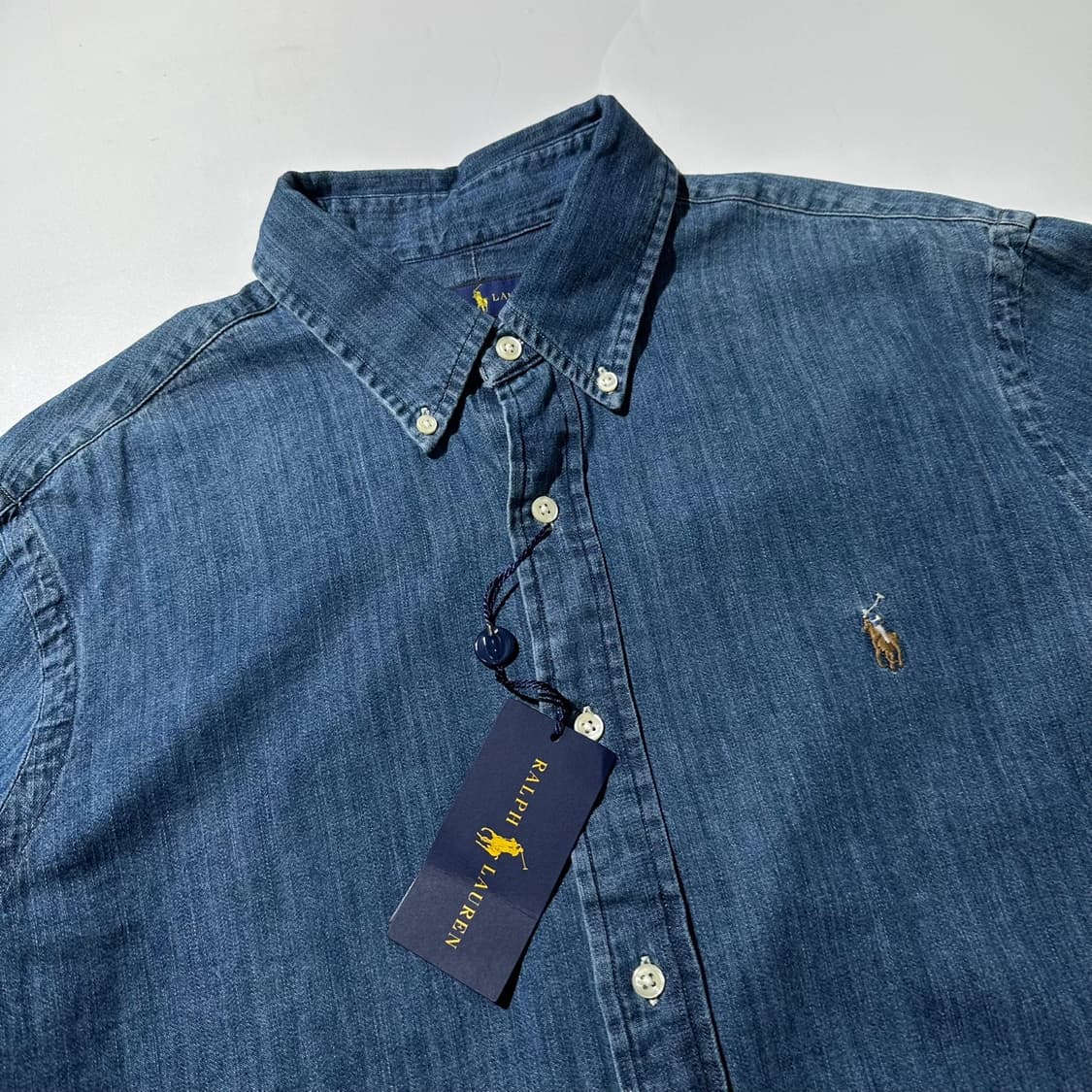 (새싱품) 폴로 랄프로렌 샴브레이 데님 셔츠 상품이미지3
