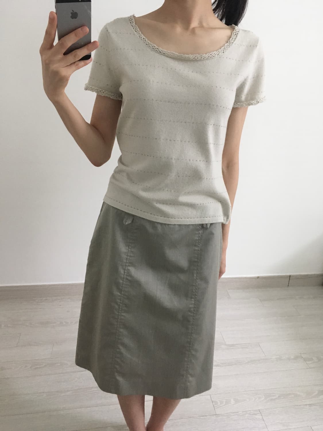Hampstead sand midi skirt 상품이미지8