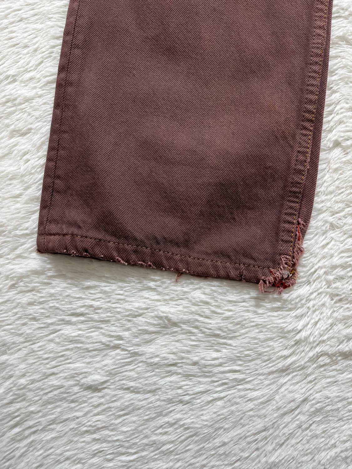 90s USA 빈티지 리바이스 501 데님 팬츠 브라운 상품이미지7