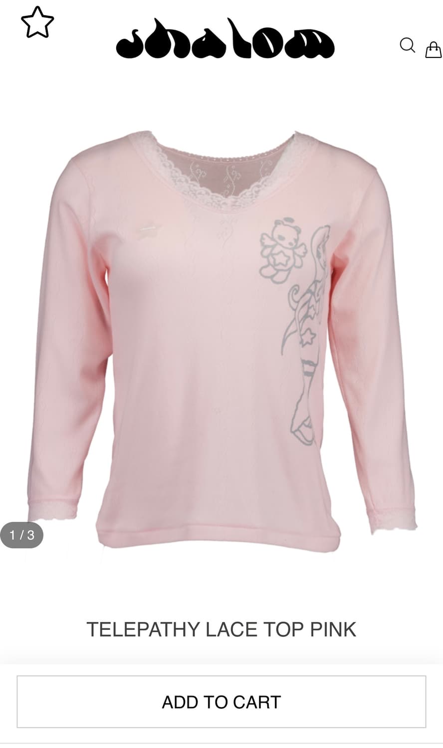 샬롬클럽 telepathy lace top pink  상품이미지1