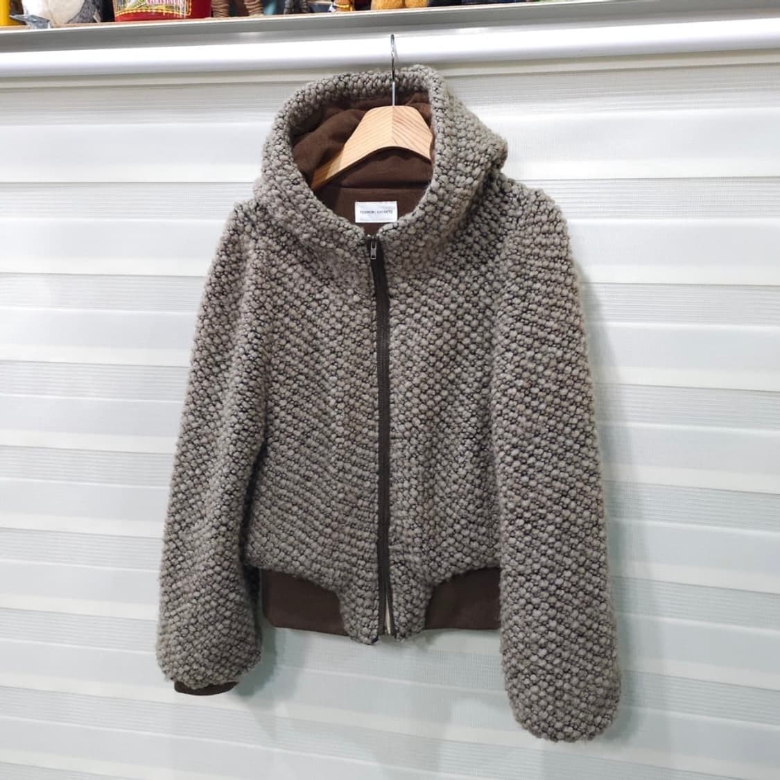 츠모리치사토 니트 집업 상품이미지1