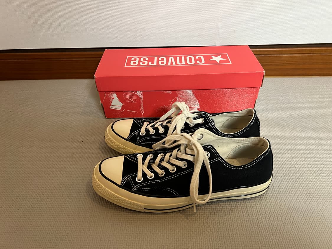 무료배송 - 컨버스 척테일러 1970s 캔버스 로우(블랙) 270 상품이미지1