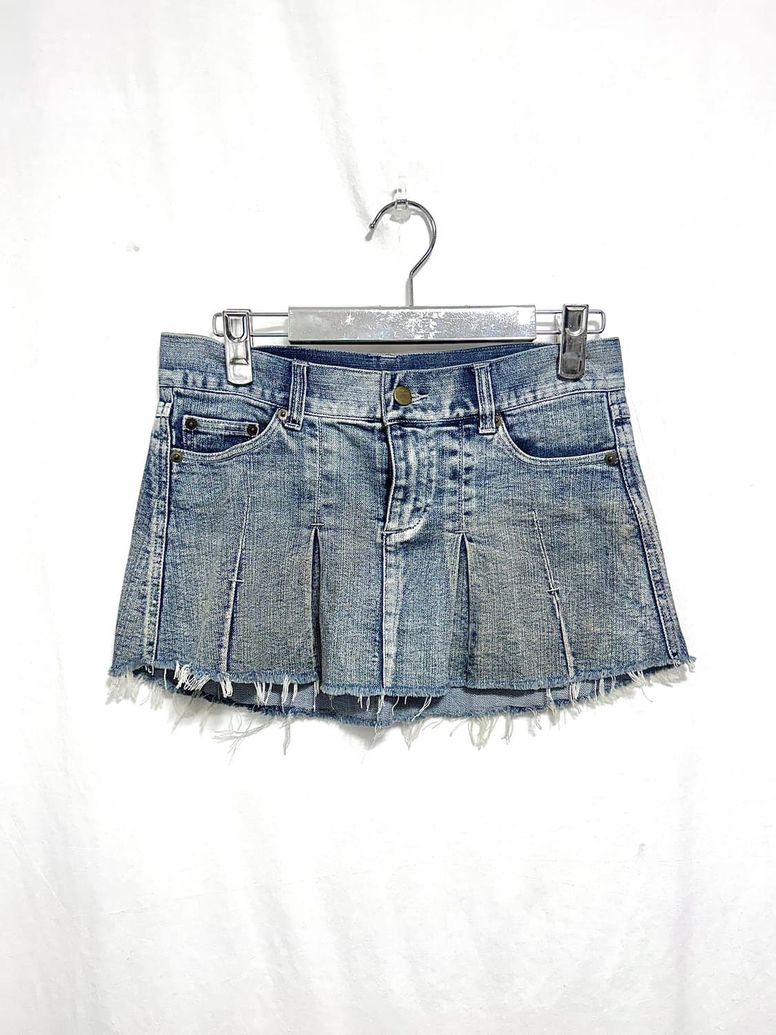 Denim flared skirt 상품이미지1