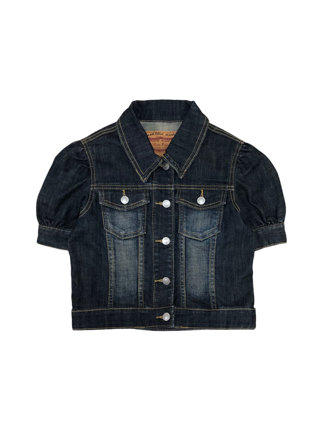 빈티지 반팔 청자켓 상품이미지1