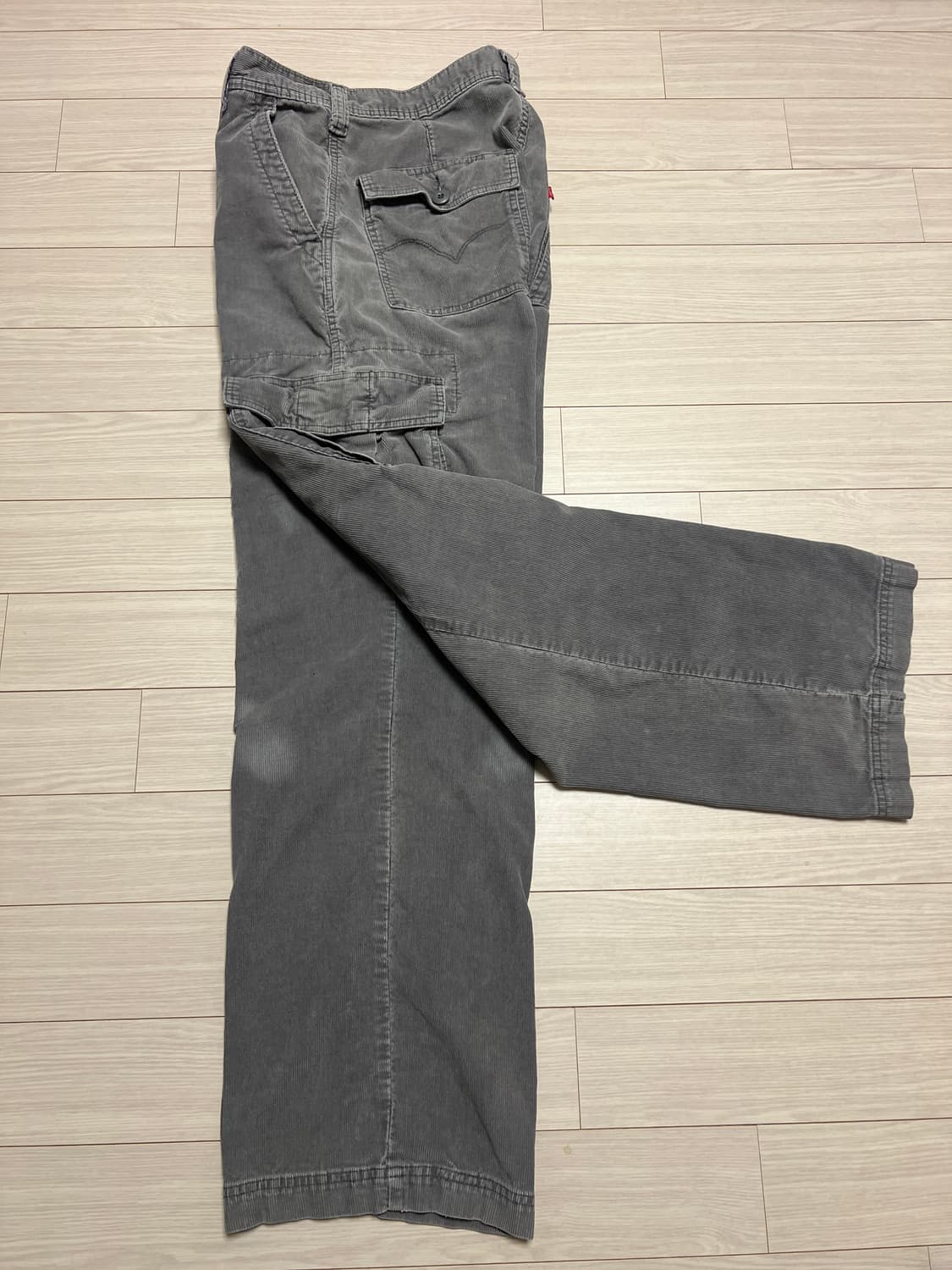 리바이스 코듀로이 카고 팬츠 루즈 스트레이트 / 그레이 (W32xL34) 상품이미지5