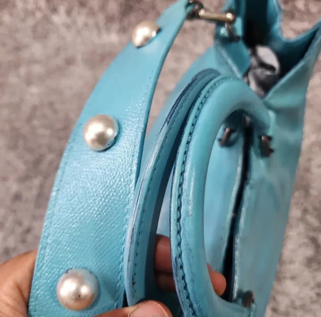 프라다 레더 토트백 숄더백  상품이미지7