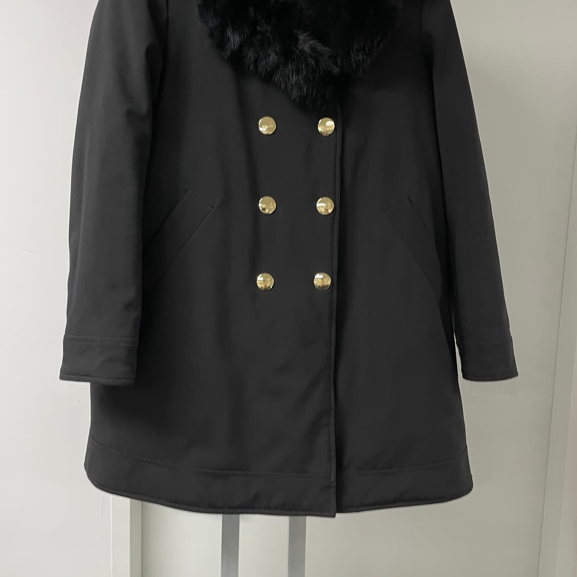 모스키노 퍼 코트 블랙 38(W) 상품이미지3