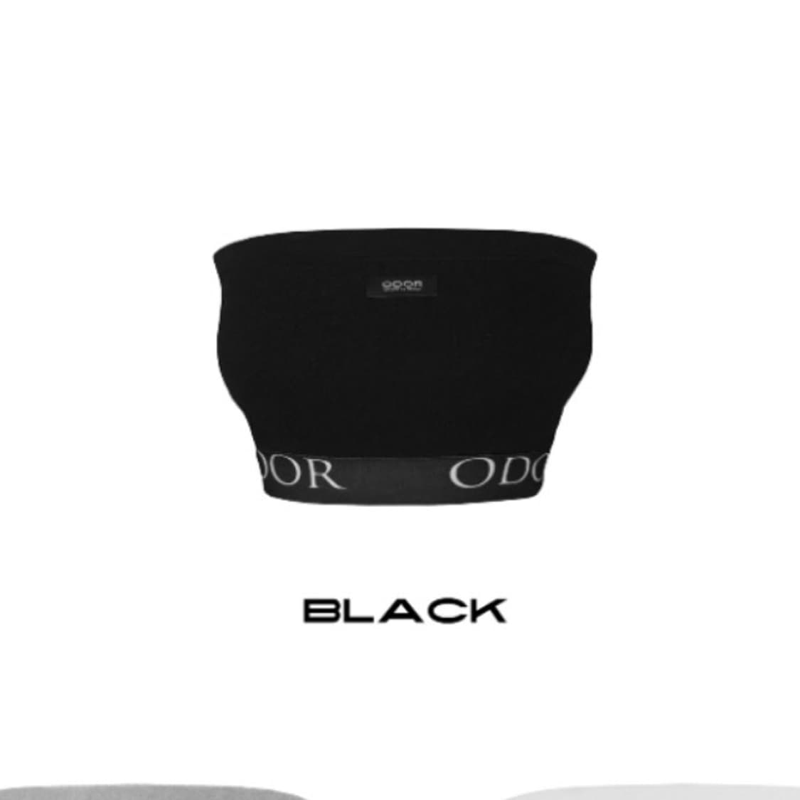 오도어 베이직 튜브탑 블랙 상품이미지1