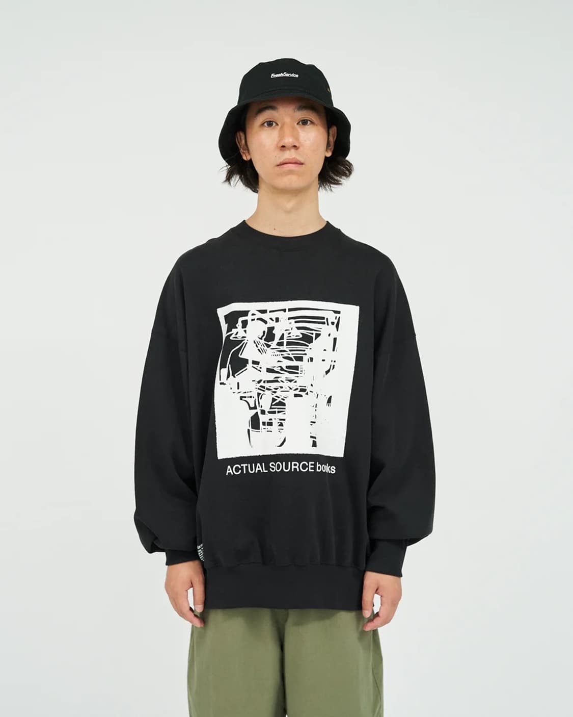 Fresh service x actual source book 스웨셔츠 상품이미지1